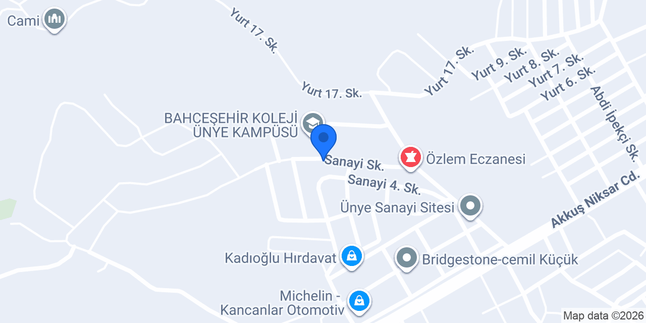 Okyonus Mobilya konumu