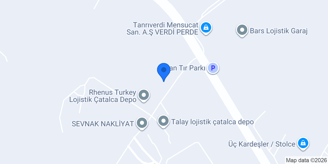Iron Mountain Çatalca Tesisi konumu
