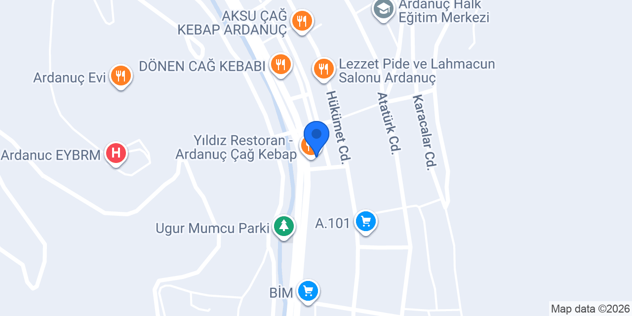 Mavi Ay Kıraathanesi konumu