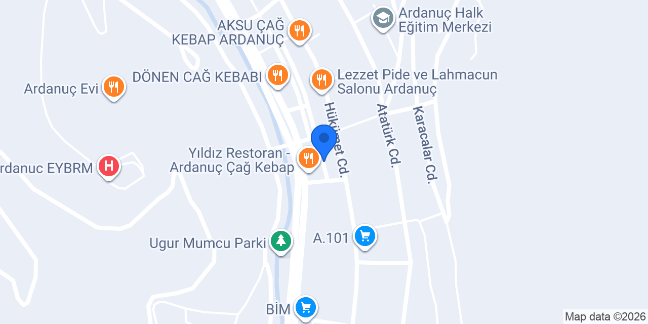 Şelale Çay Bahçesi konumu