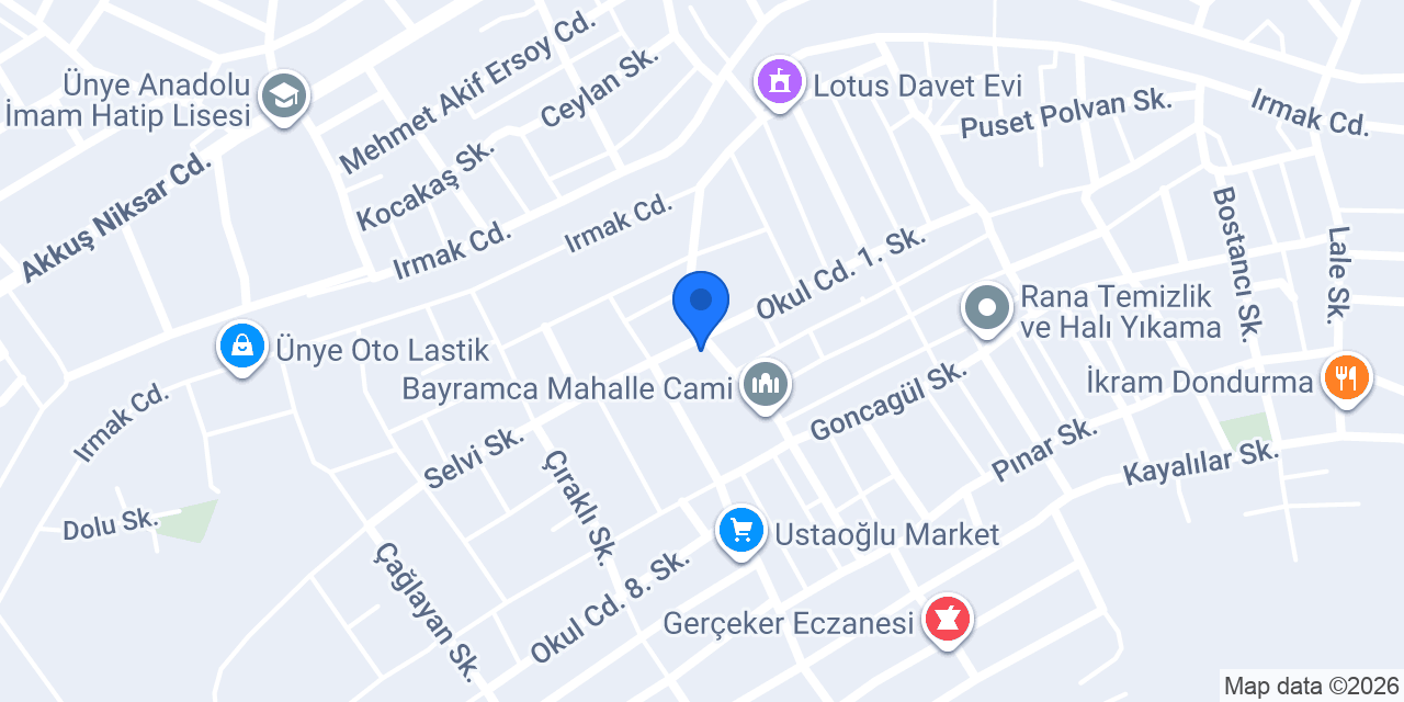 bayramca untat unlu mamullerı konumu