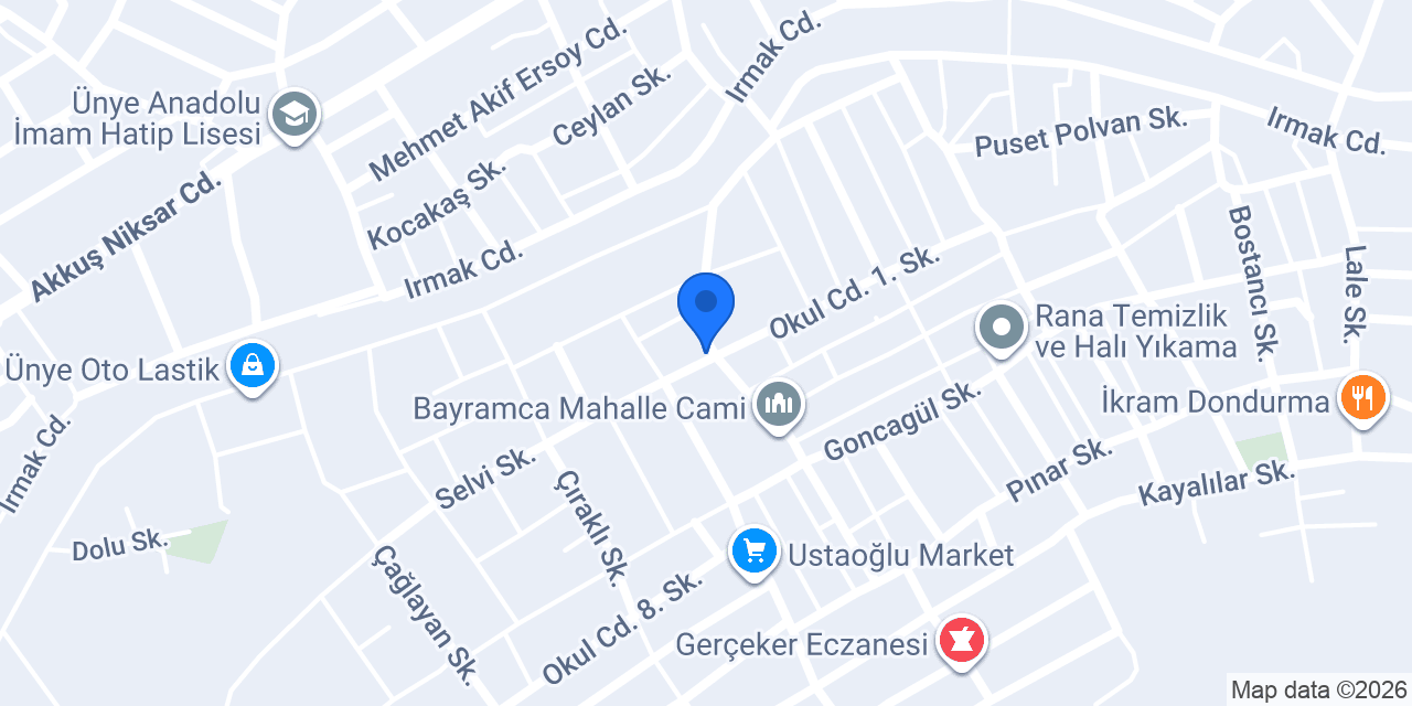 Özalp Mobilya konumu