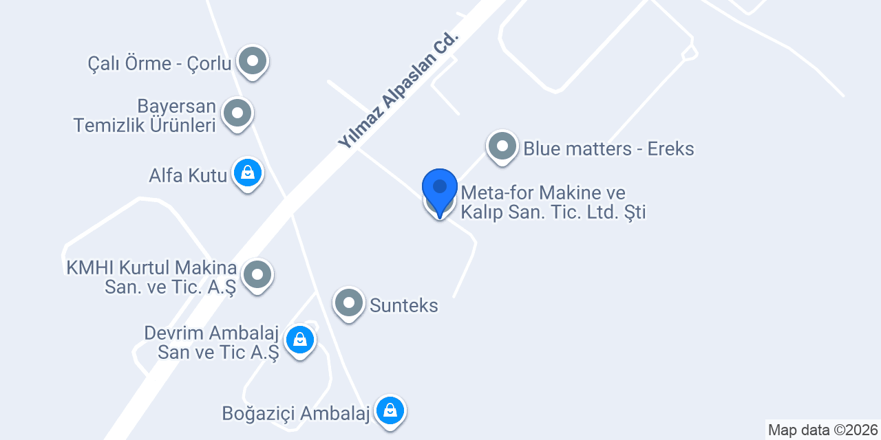 Meta-for Makine ve Kalıp San. Tic. Ltd. Şti. konumu