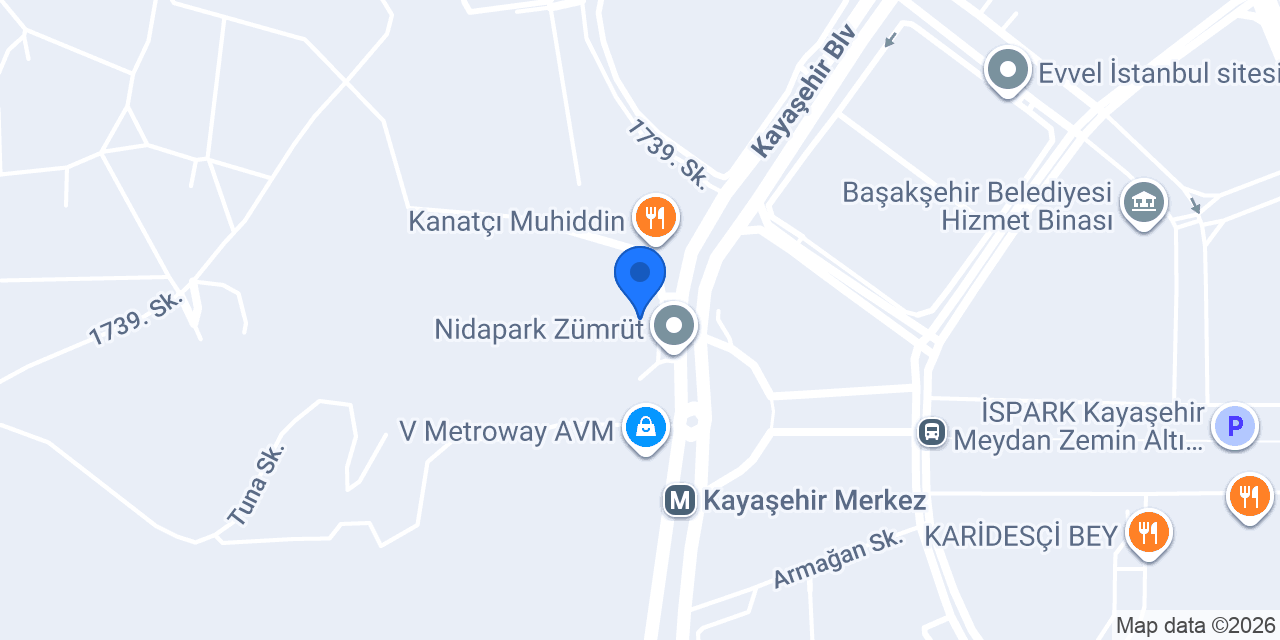 Pastel Çiçek Başakşehir konumu