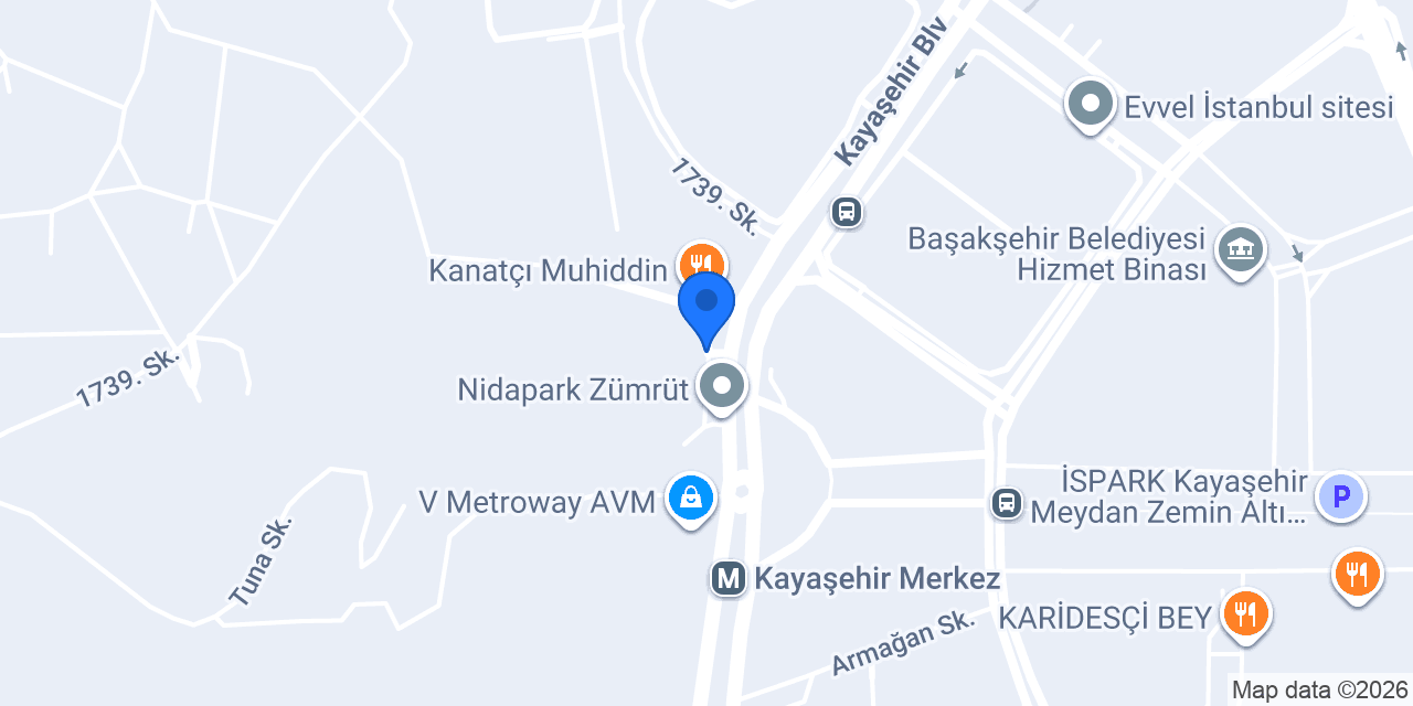 Beylerbeyi Profiterol Başakşehir konumu