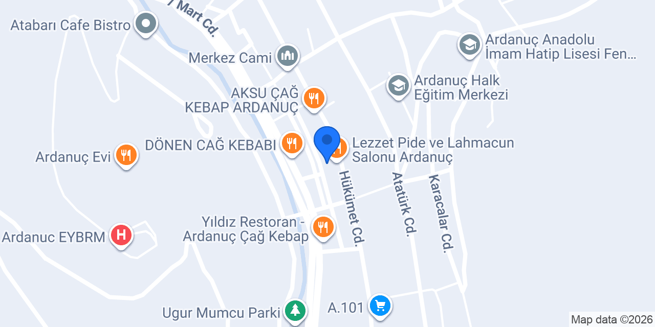 Ardanuç Camcı konumu