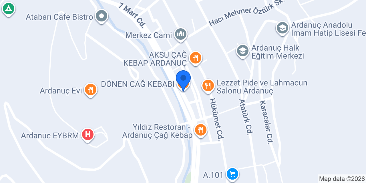 DÖNEN CAĞ KEBABI konumu