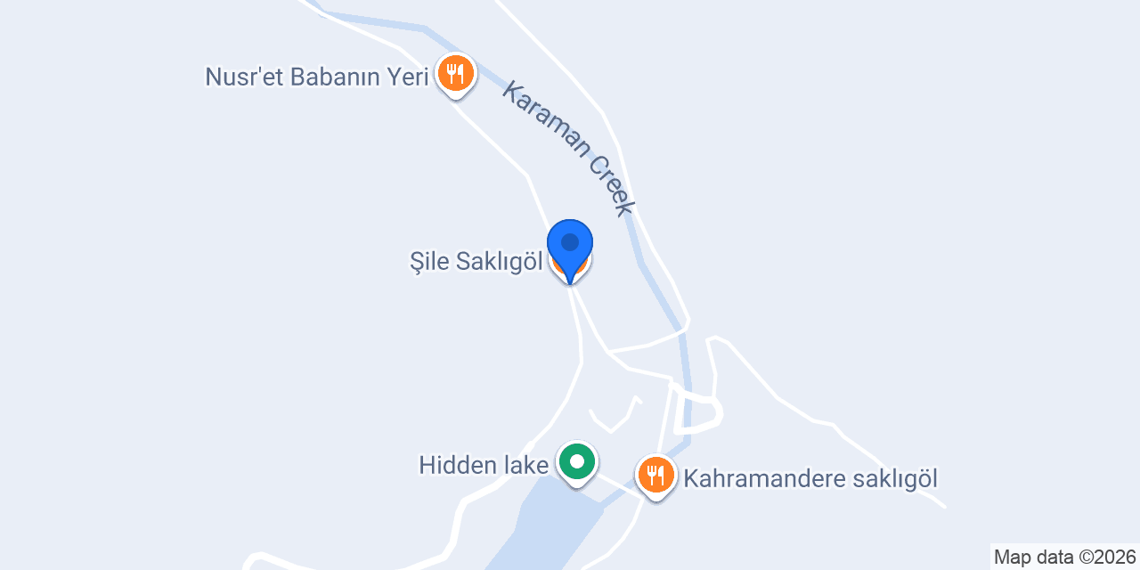 Şile Saklıgöl konumu