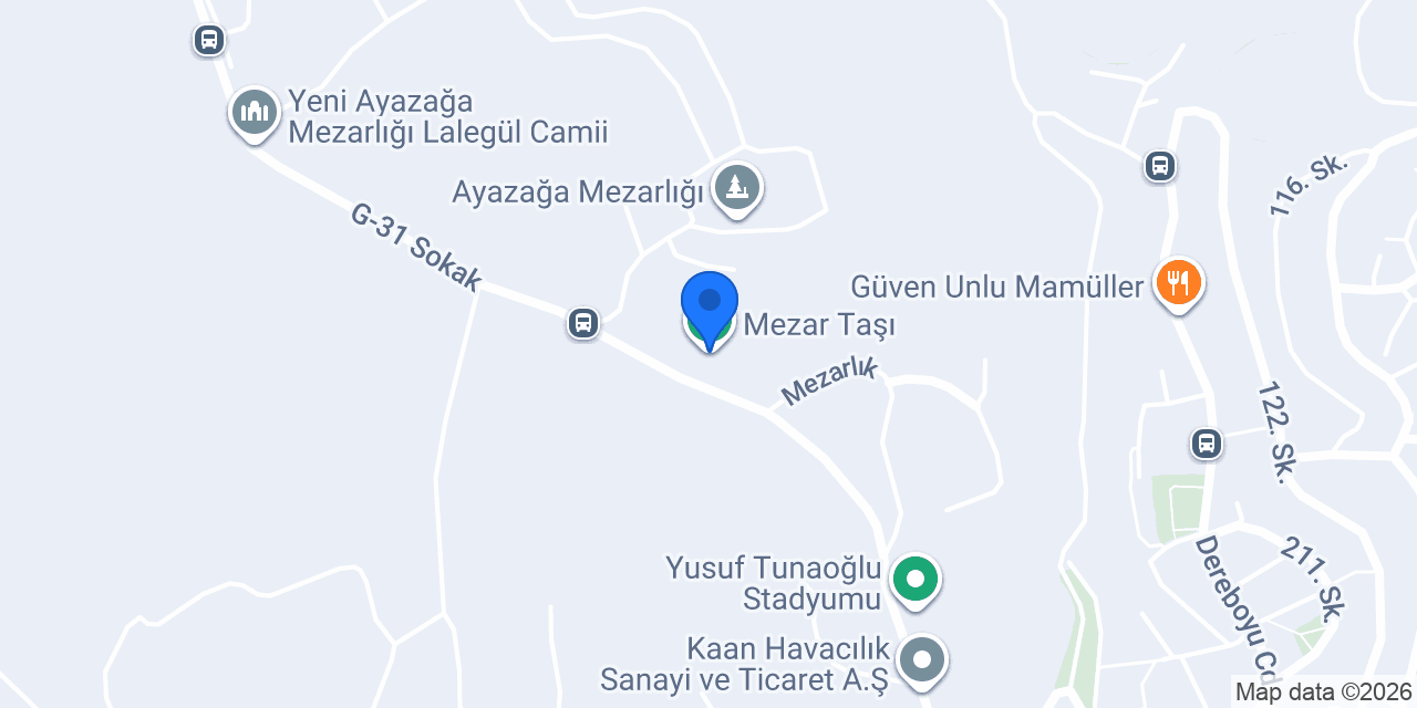 Mezar Taşı konumu