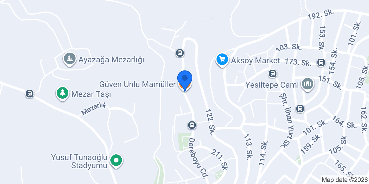 Güven Unlu Mamüller konumu