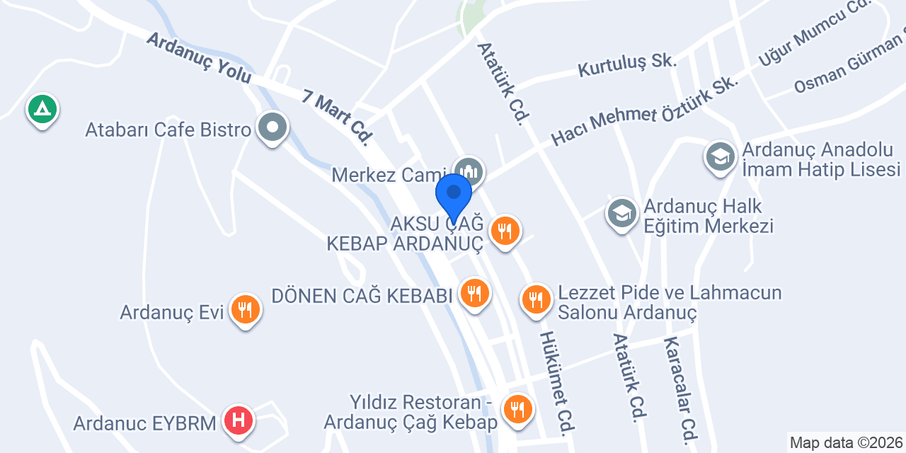 Ardanuç Noterliği konumu