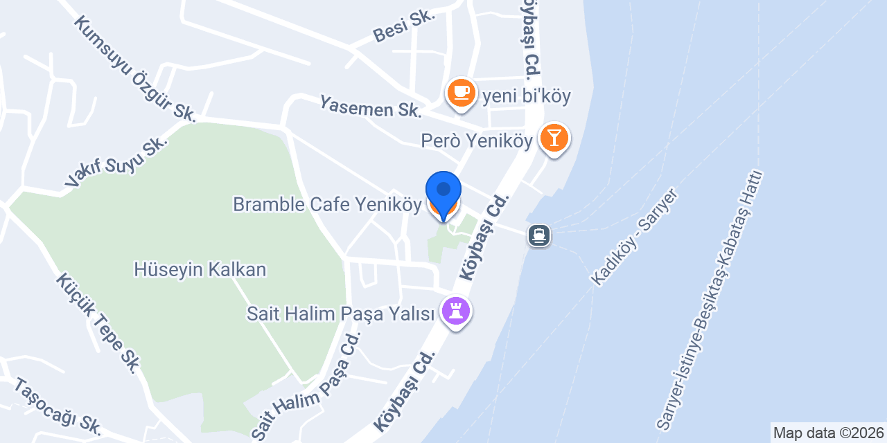Bramble Cafe Yeniköy konumu
