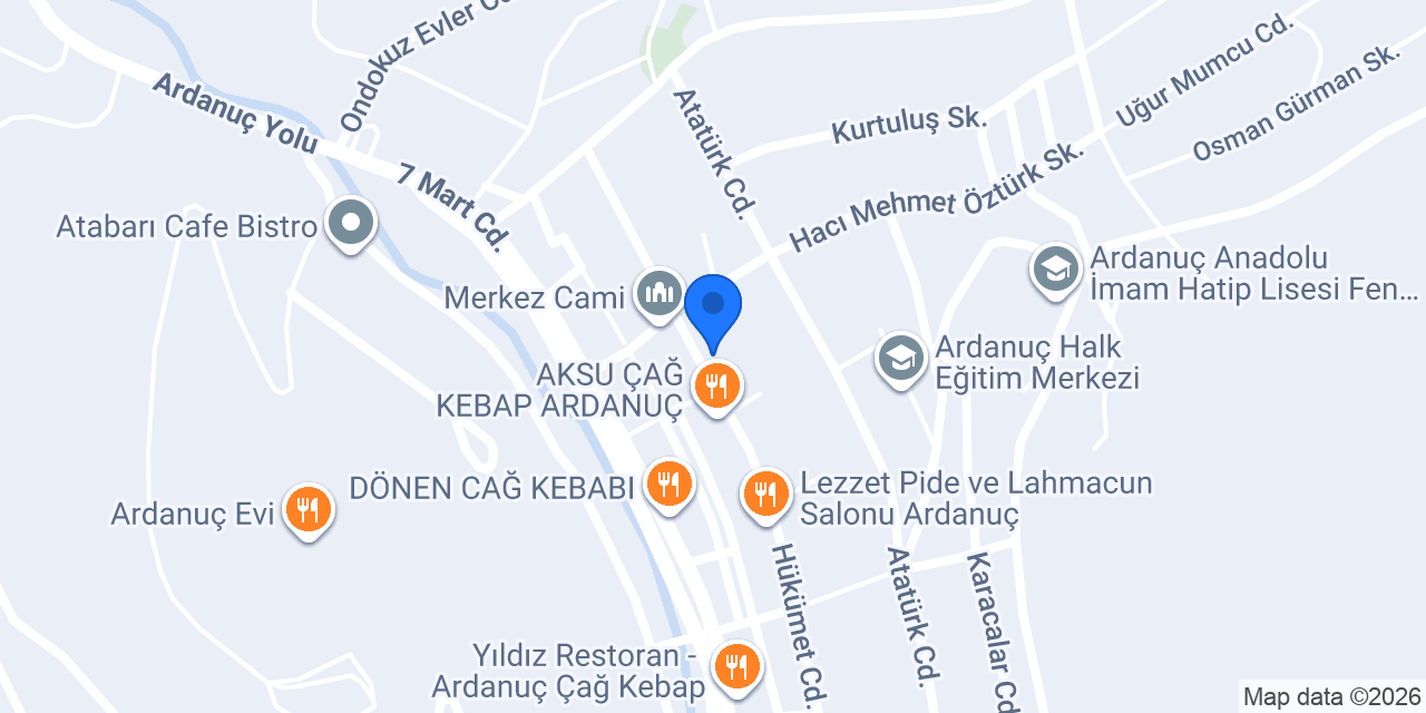 Kardelen Restoran konumu