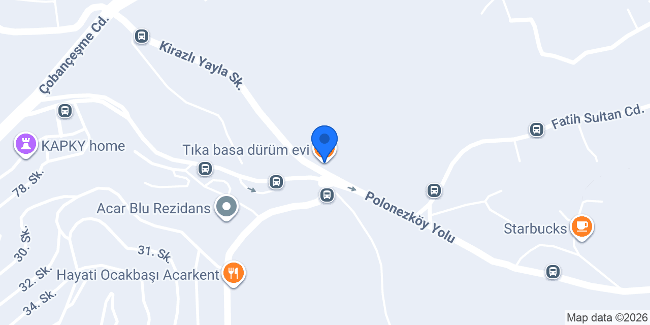 Tıka basa dürüm evi konumu
