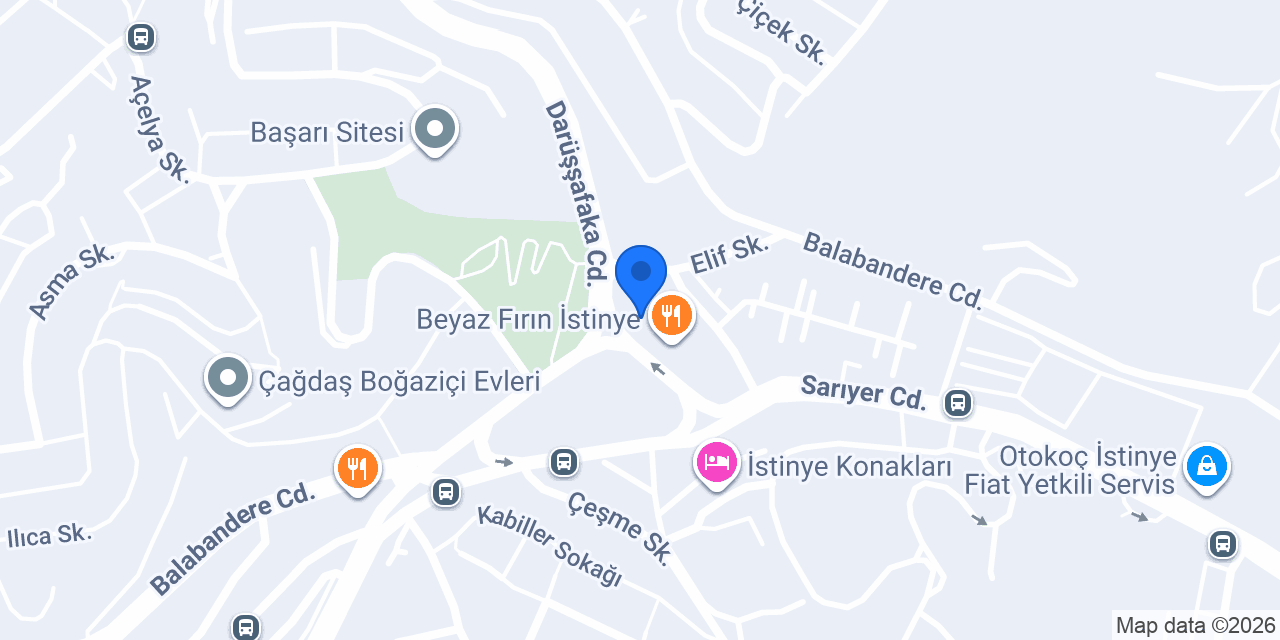 Hälsa Yatak İstinye konumu