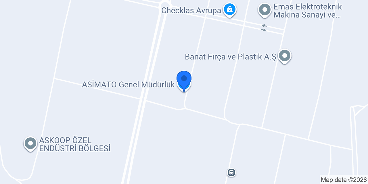ASİMATO Genel Müdürlük konumu