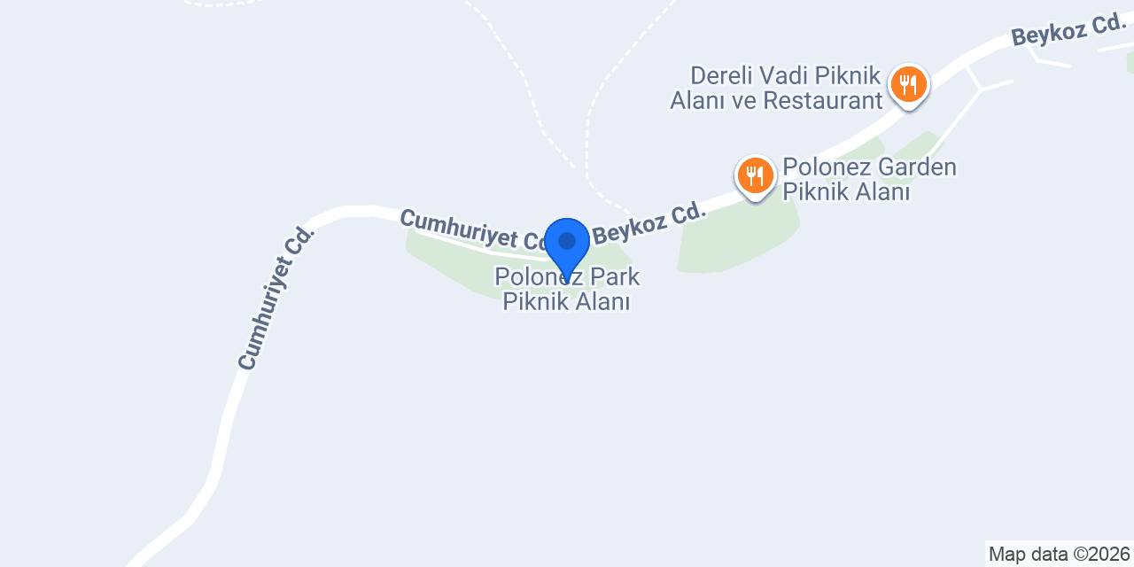 Polonez Park Piknik Alanı konumu