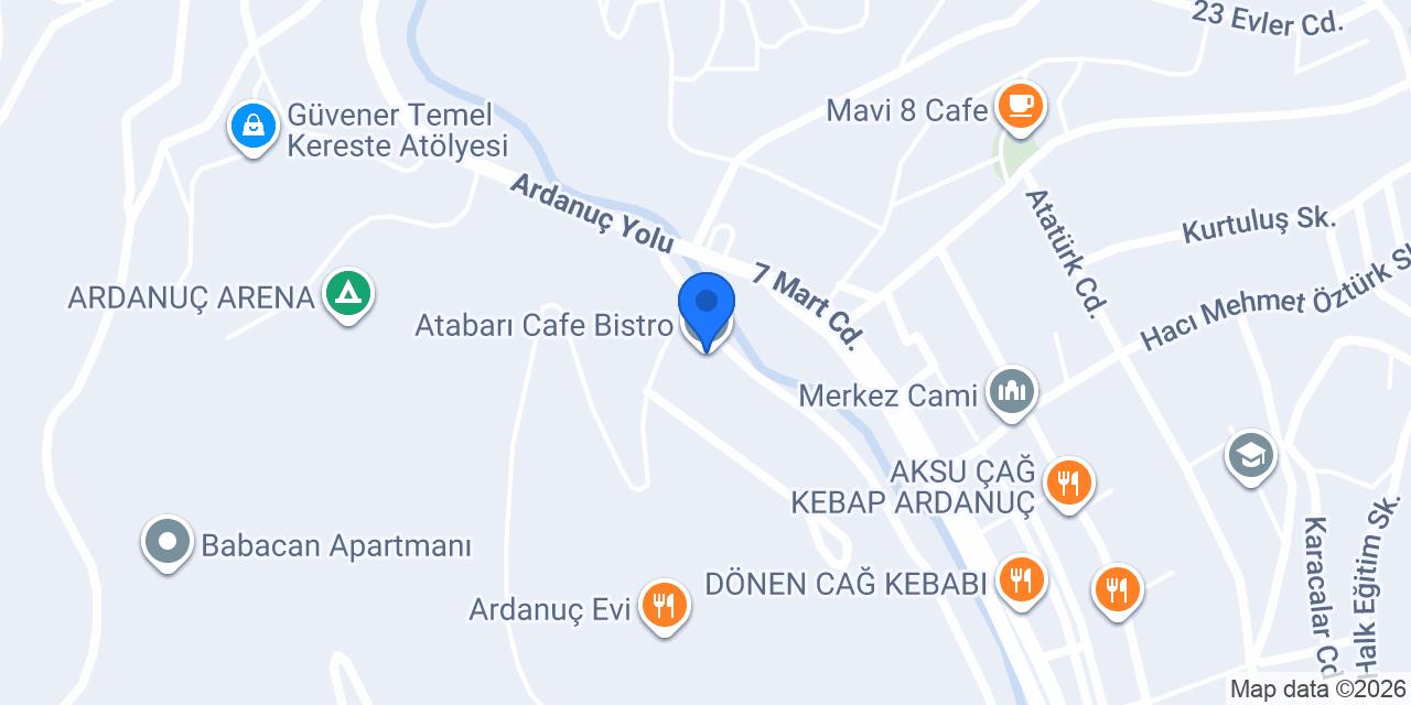 Atabarı Cafe Bistro konumu