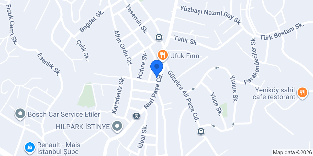 MOD’DA CAFE YENİKÖY konumu
