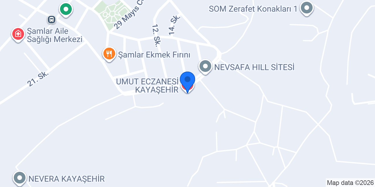 UMUT ECZANESİ KAYAŞEHİR konumu