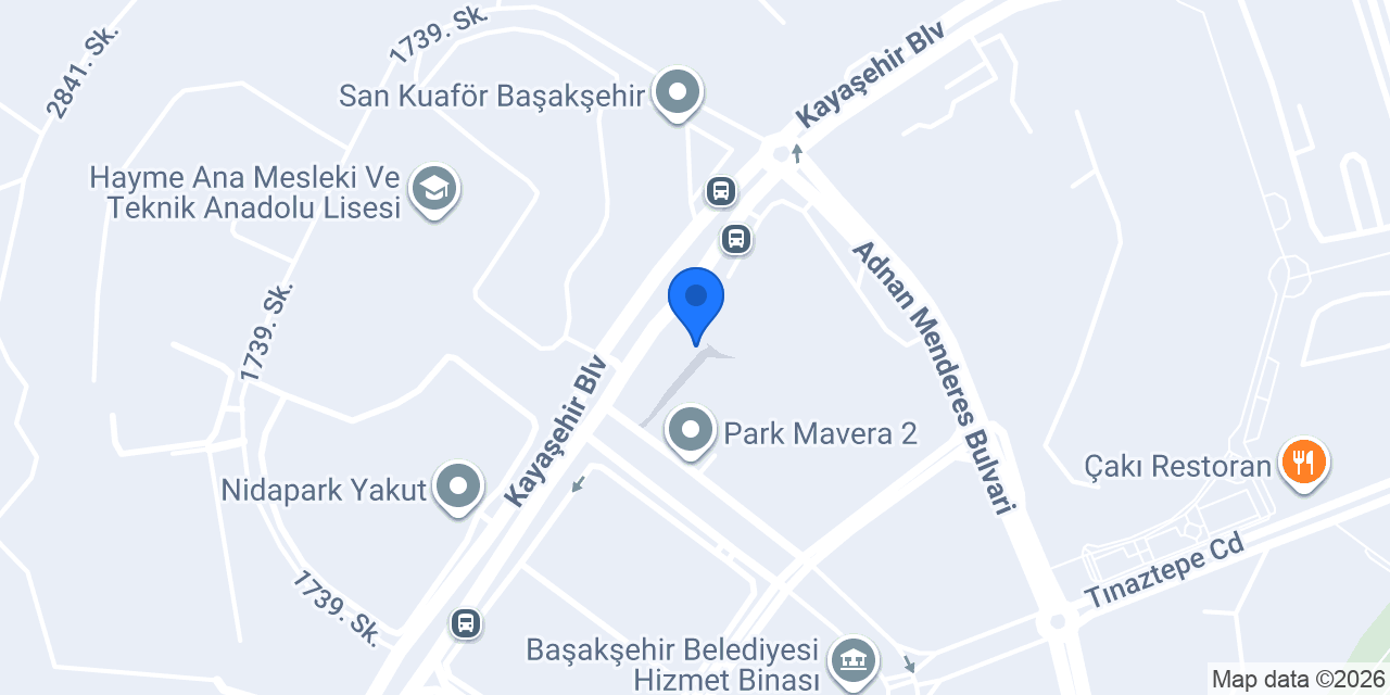 Mavera Veteriner Kliniği konumu