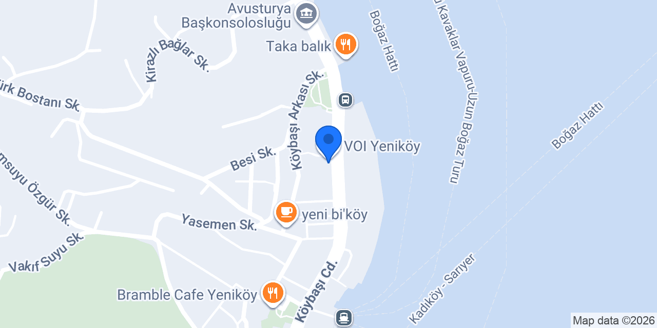 Halkbank Yeniköy Şubesi konumu