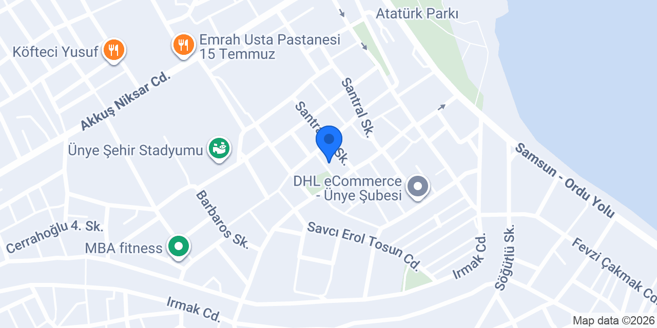 TDV ÜNYE KİTAP EVİ konumu