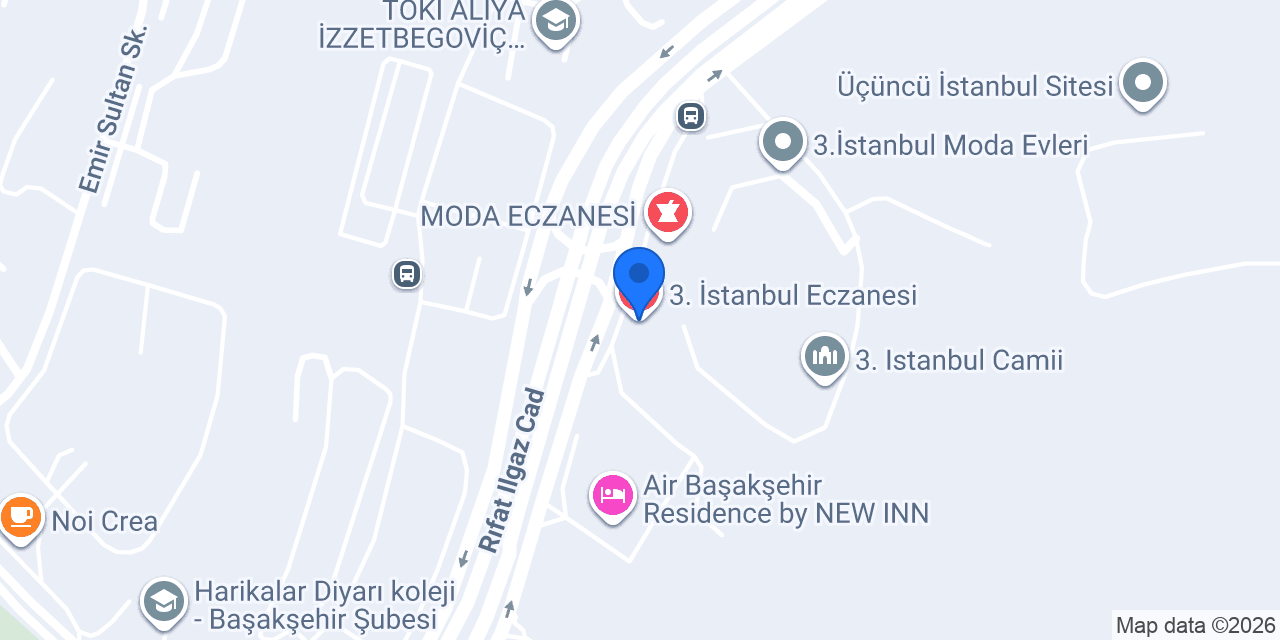 3. İstanbul Eczanesi konumu