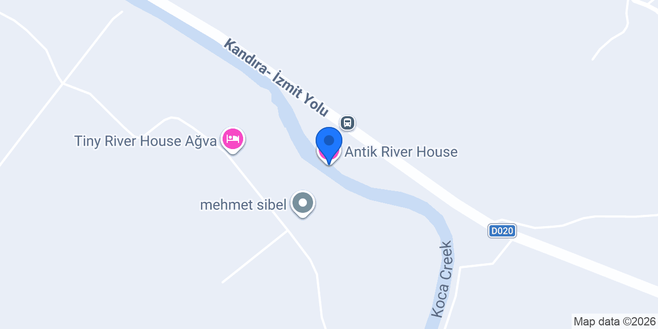 Antik River House konumu