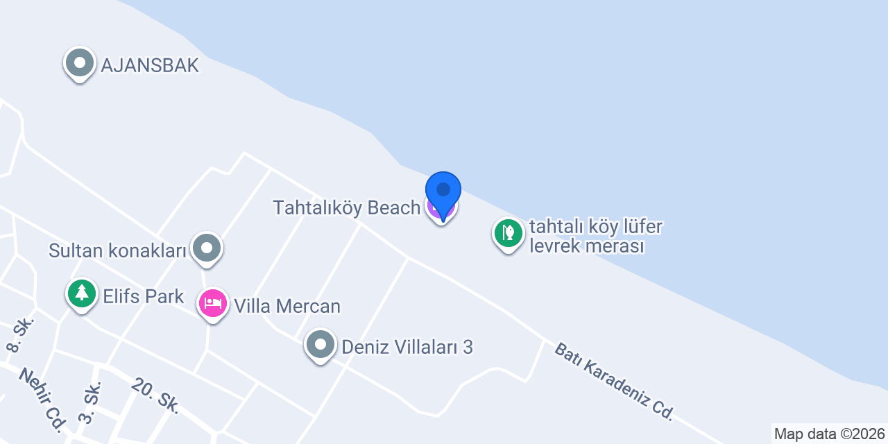Tahtalıköy Beach konumu