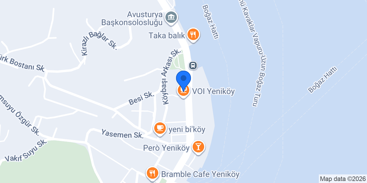 Eskiyer Restaurant Yeniköy konumu