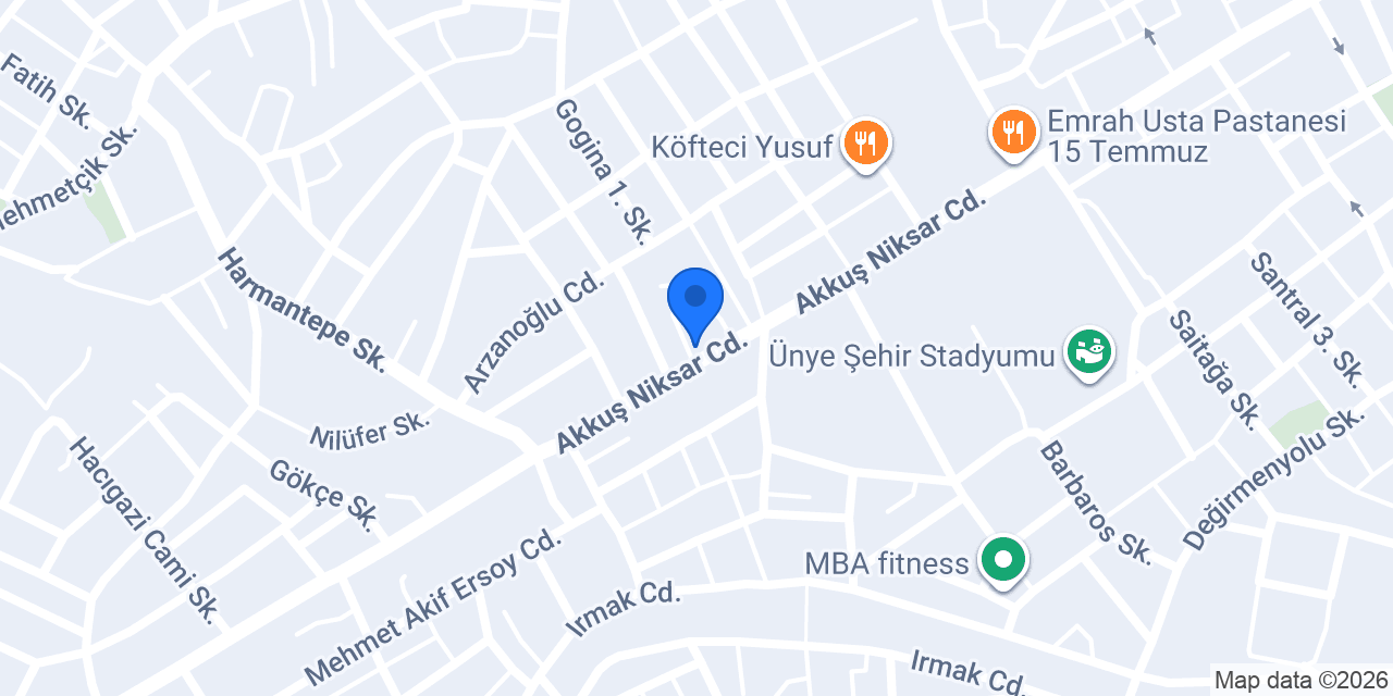 Komagene Ünye konumu