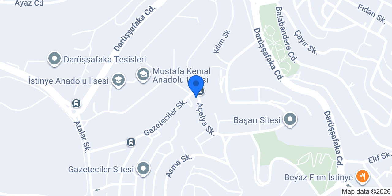 Site Sıhhi Tesisat konumu