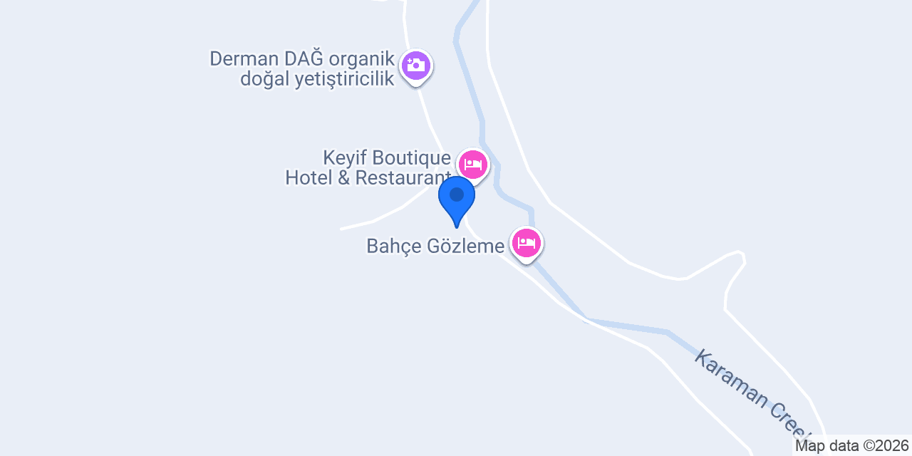 Karamandere Otağı konumu