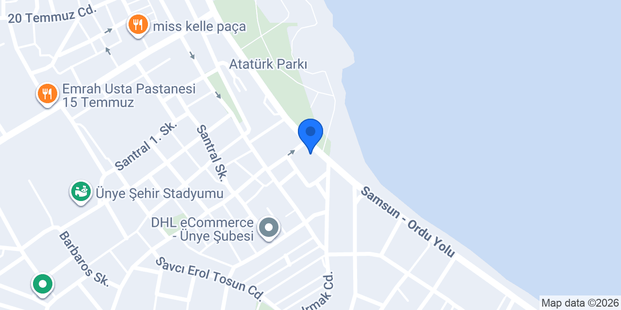AKSA YANGIN ÜNYE konumu