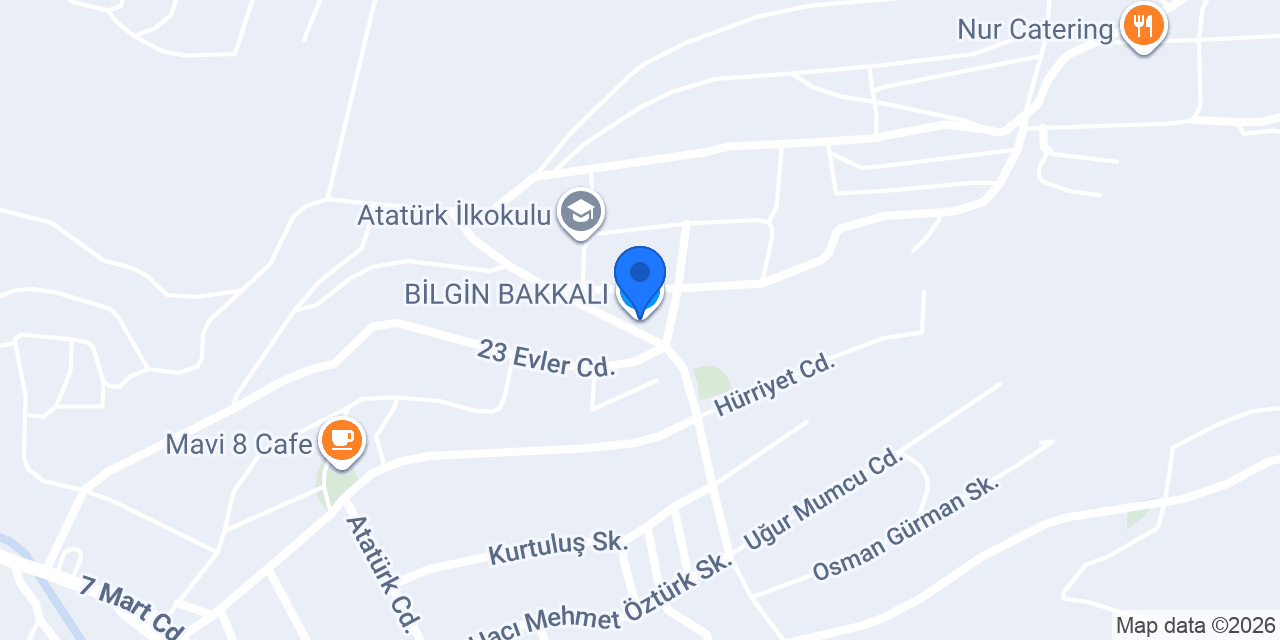 BİLGİN BAKKALI konumu