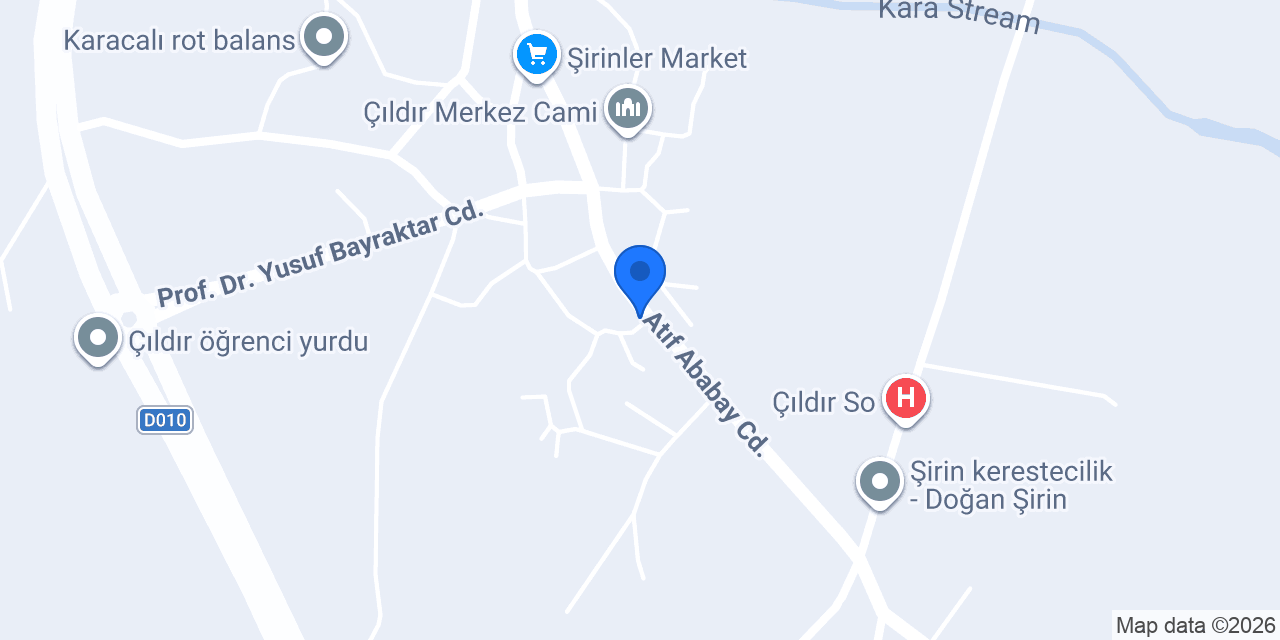 ÇILDIR AKTEMUR KUYUMCU LUK konumu