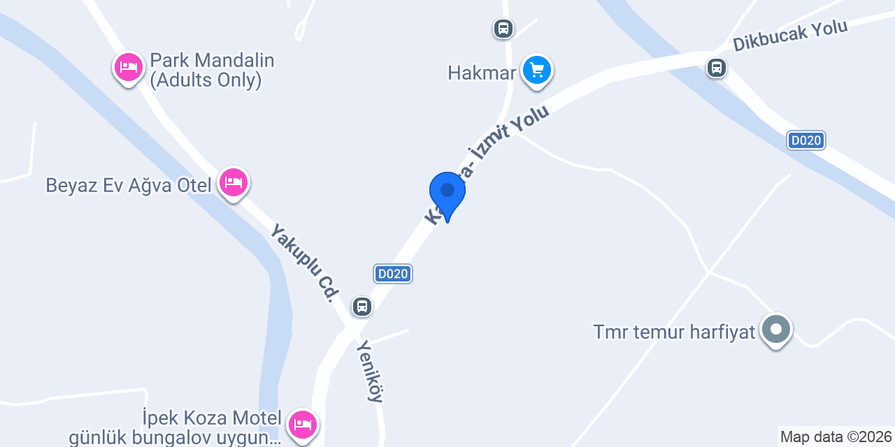 Ağva Tekel Nehir Market konumu