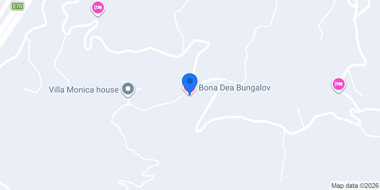 Bona Dea Bungalov konumu