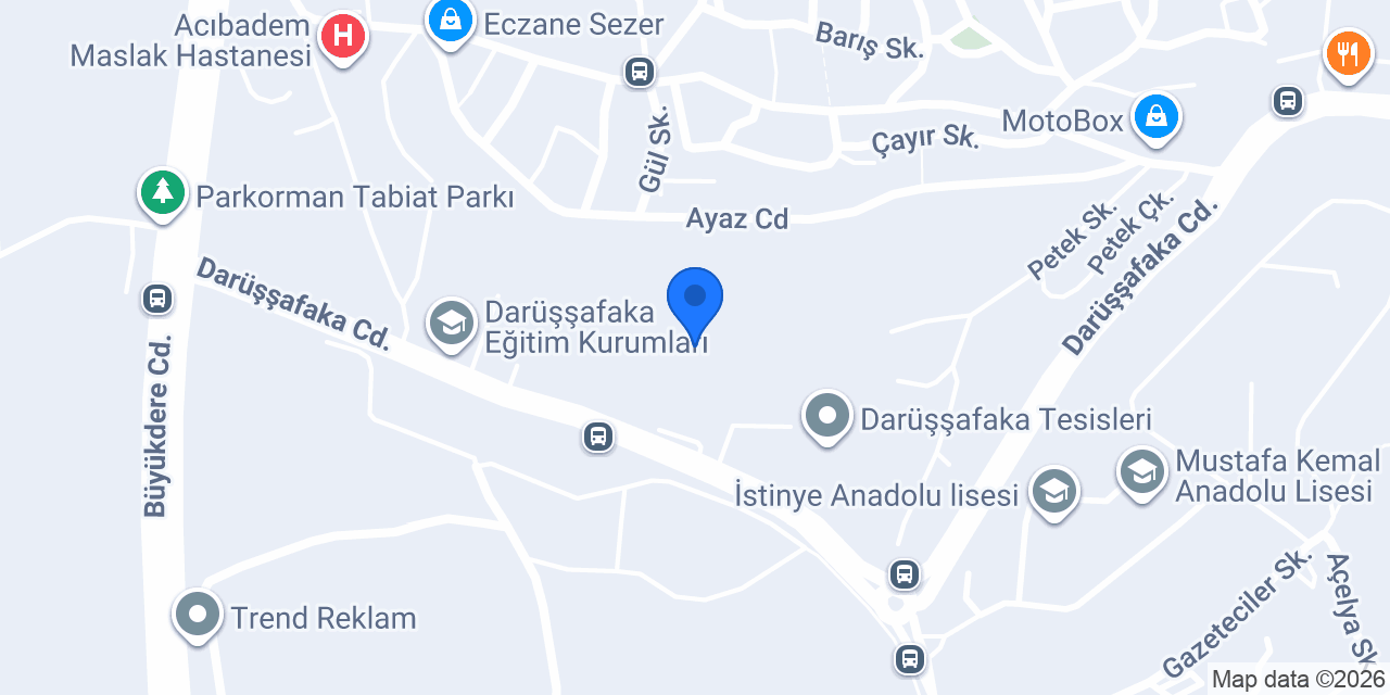 Daçka Akademi konumu
