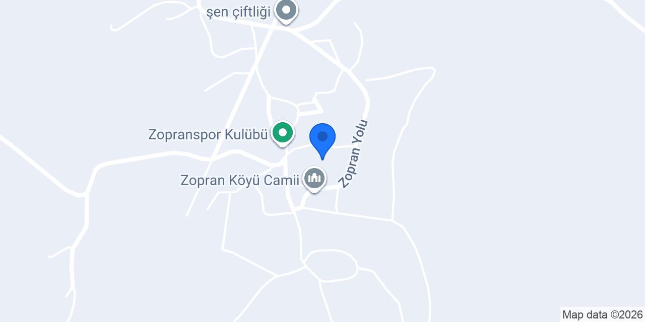 Zopran Köyü Muhtarlığı konumu
