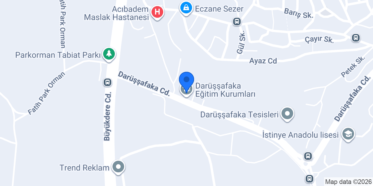 Darüşşafaka Cemiyeti konumu