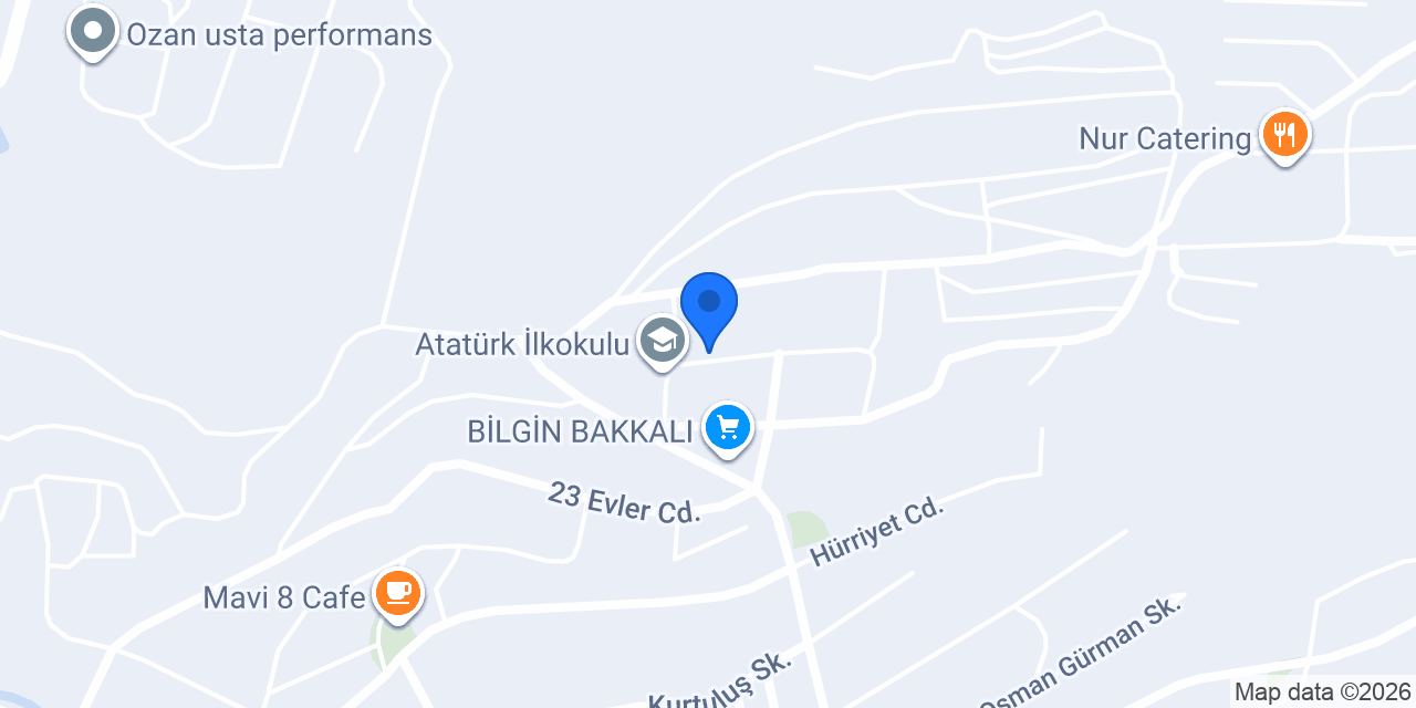 Gökkuşağı cafe konumu