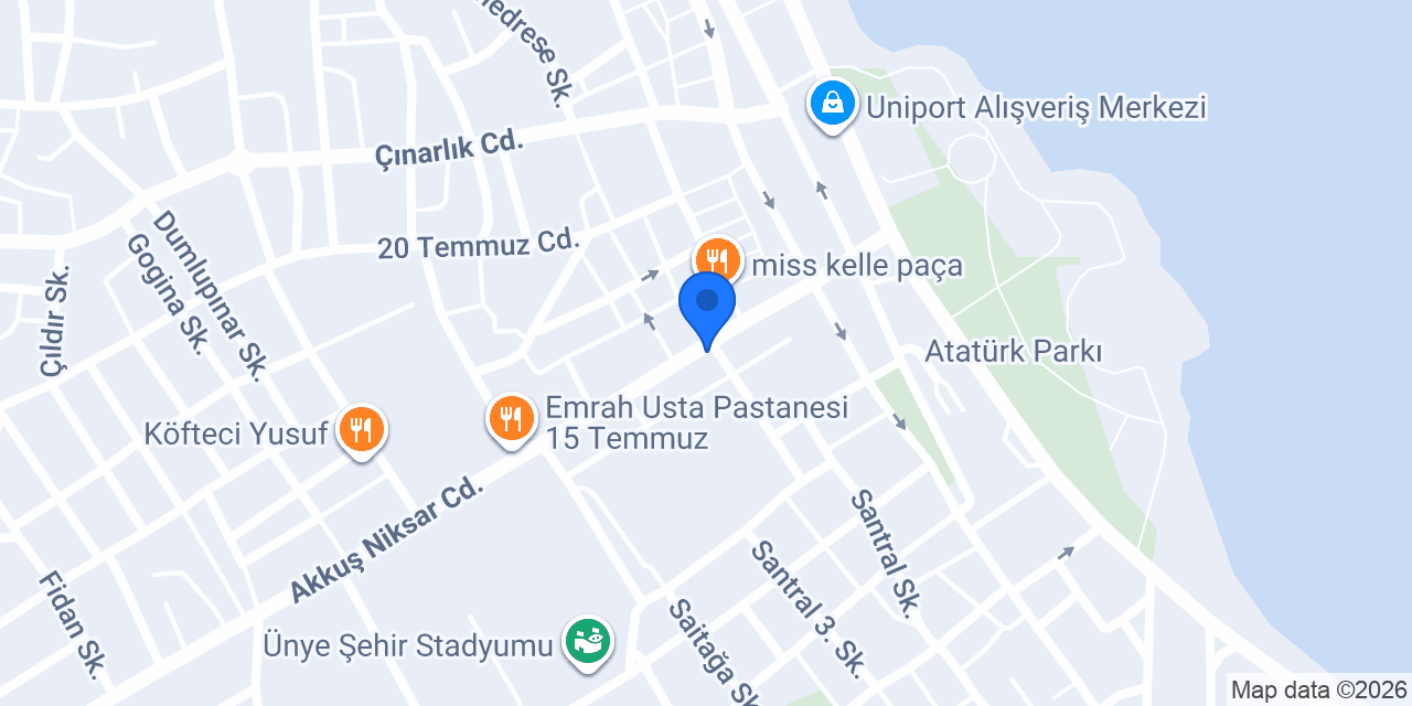 Kral döner ünye konumu