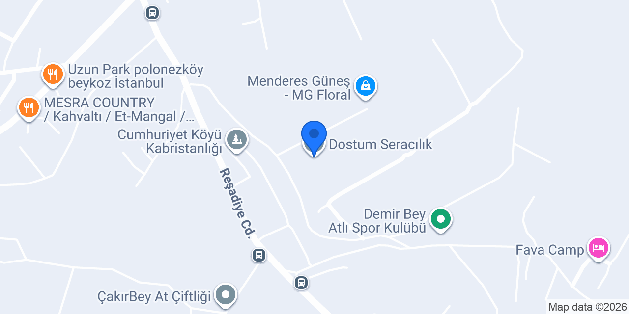 Dostum Seracılık konumu