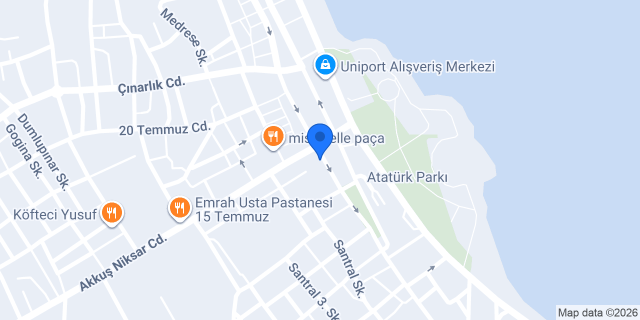 Kuveyt Türk Ünye Şubesi konumu