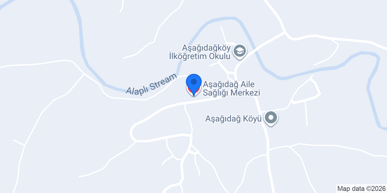 Aşağıdağ Aile Sağlığı Merkezi konumu