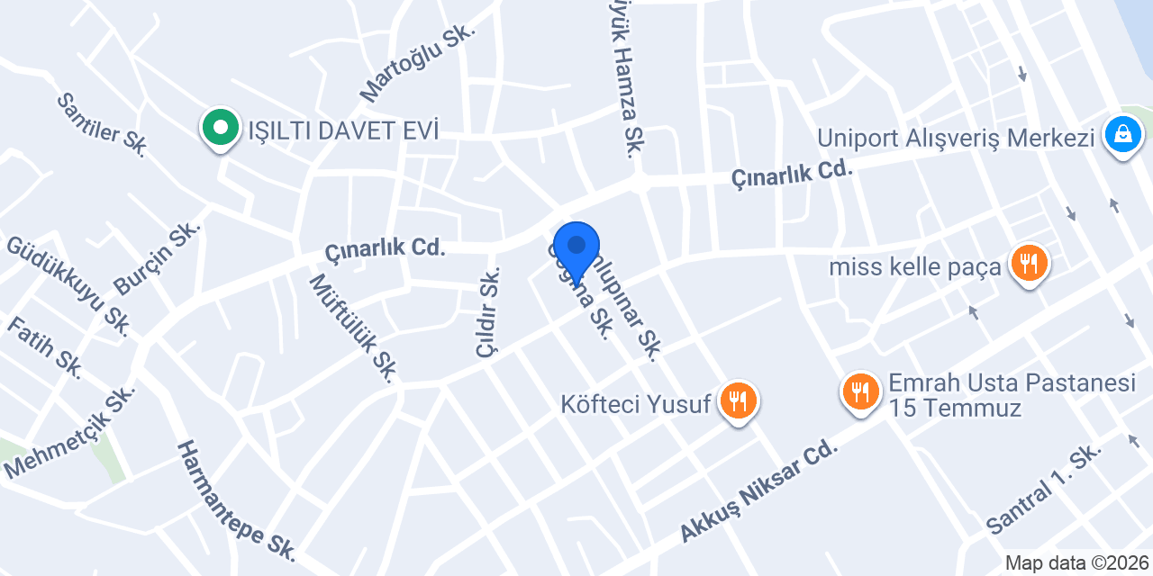 Çınar Taksi durağı konumu