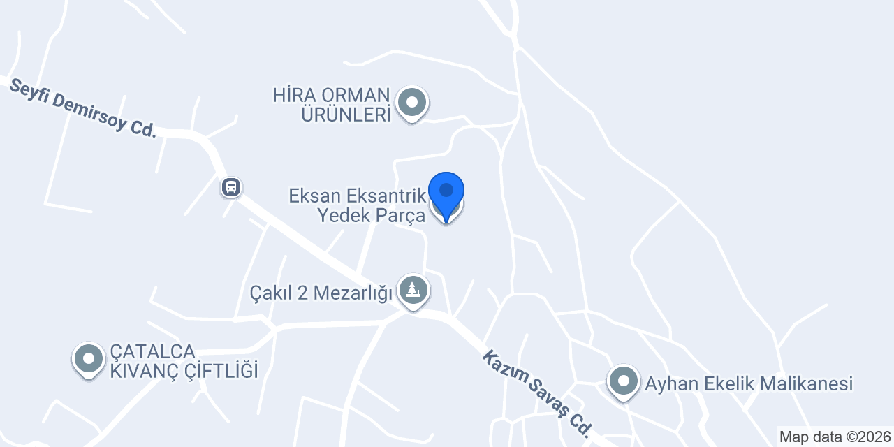 Eksan Eksantrik Yedek Parça konumu