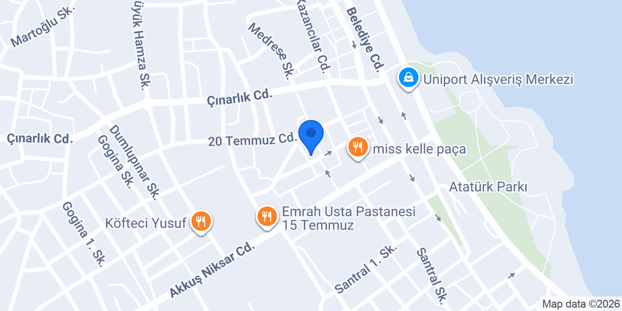 Tezel Eczanesi konumu